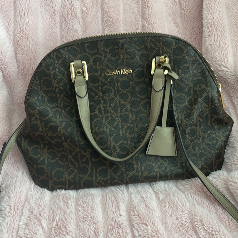 Calvin Klein Monogram Dome Purse